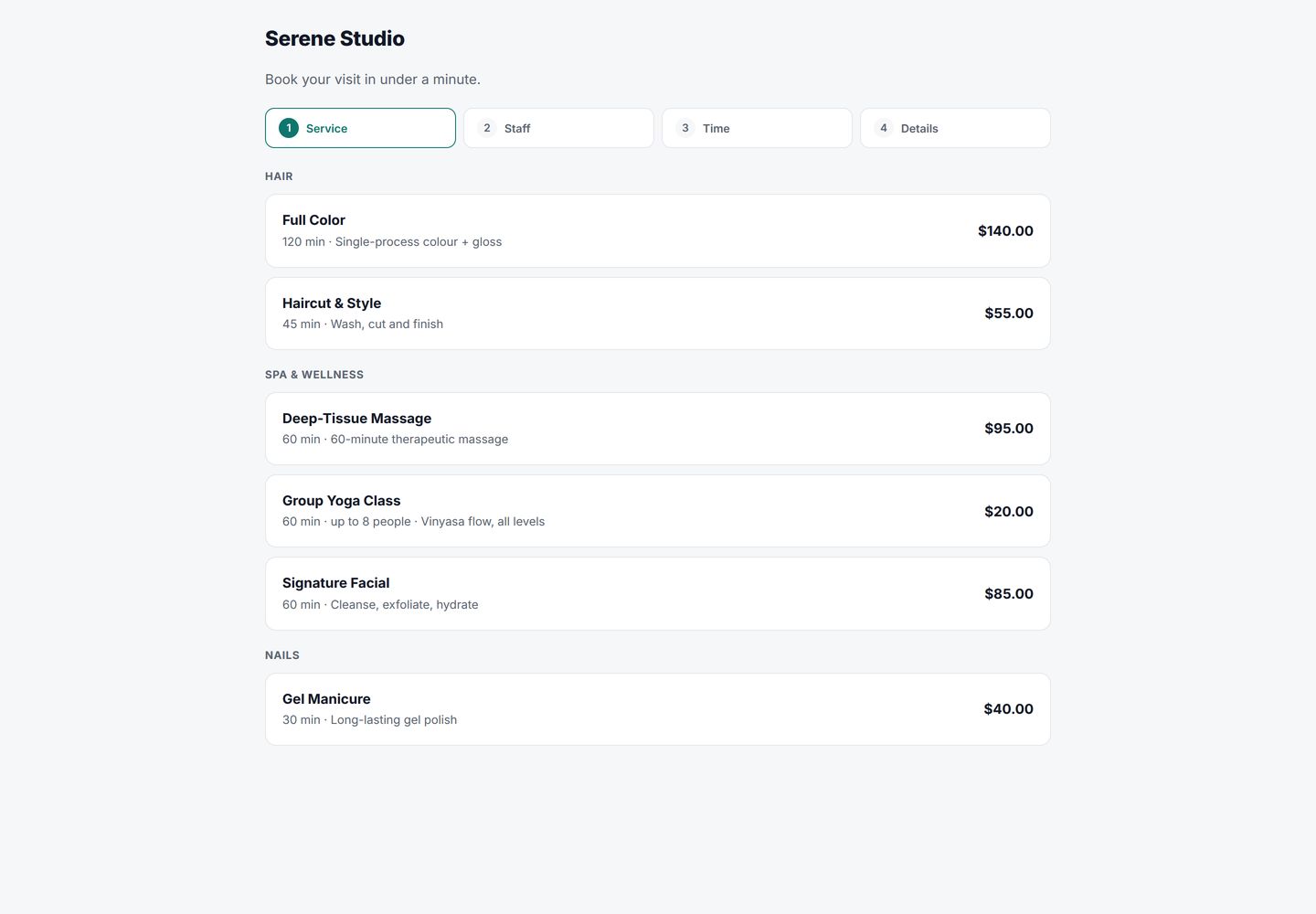 Slotly — Appointment & Booking System (PHP + MySQL, Self-Hosted) — main screen